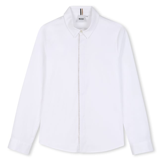 Chemise cérémonie blanc <span itemprop=