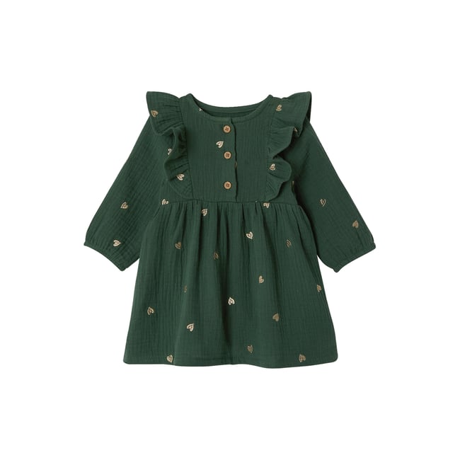 Robe gaze vert <span itemprop=