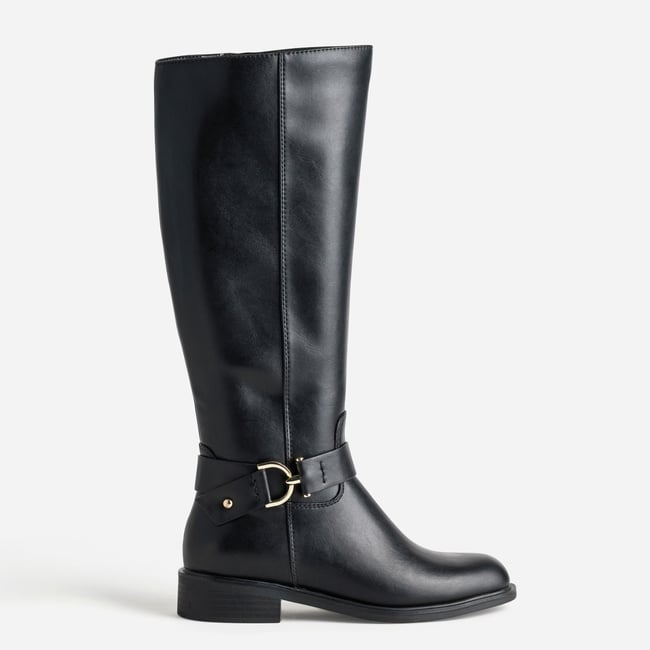 Botte Plate CLARY noir <span itemprop=