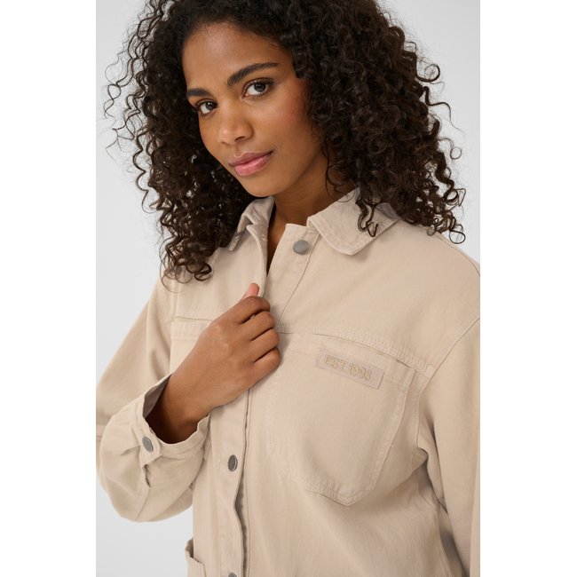 Manteau KAorion beige feather gray <span itemprop=