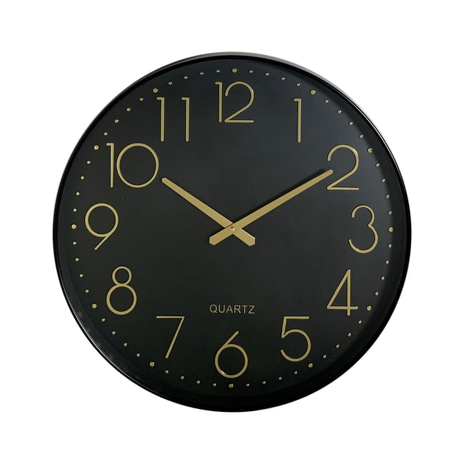 Horloge color block 50.9cm Couleur noir <span itemprop=