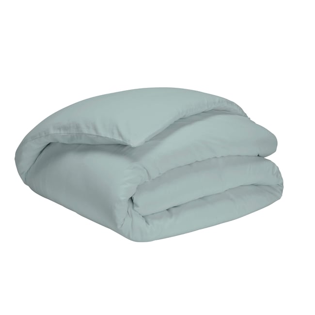 Housse de couette percale made in France bleu <span itemprop=