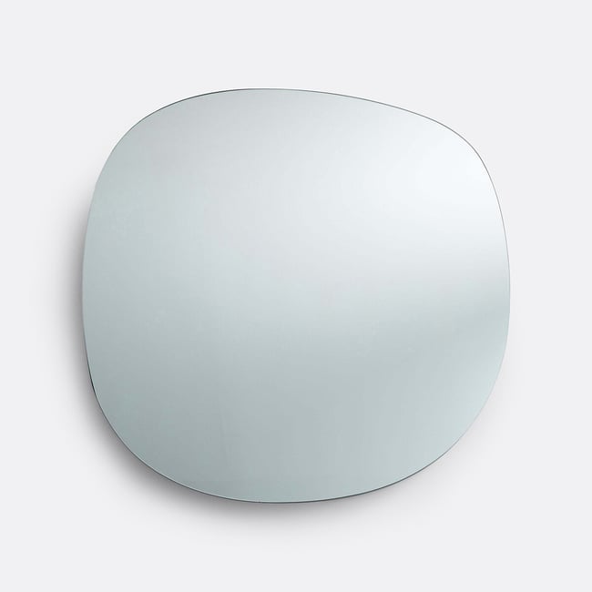 Miroir organique taille L, Biface Couleur transparent <span itemprop=