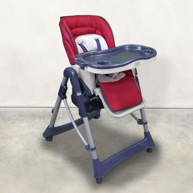 Chaise haute bébé pliable réglable hauteur, dossier et tablette - Ptit - MONSIEUR BEBE
