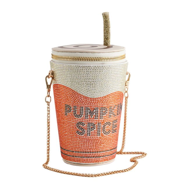 Sac à bandoulière pumpkin spice latte orange <span itemprop=