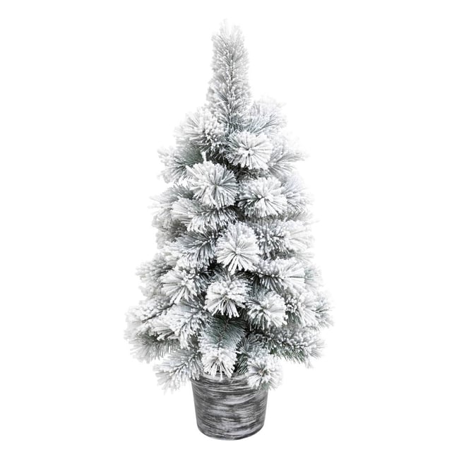 Sapin artificiel floqué Windy Peak H70 cm vert clair <span itemprop=