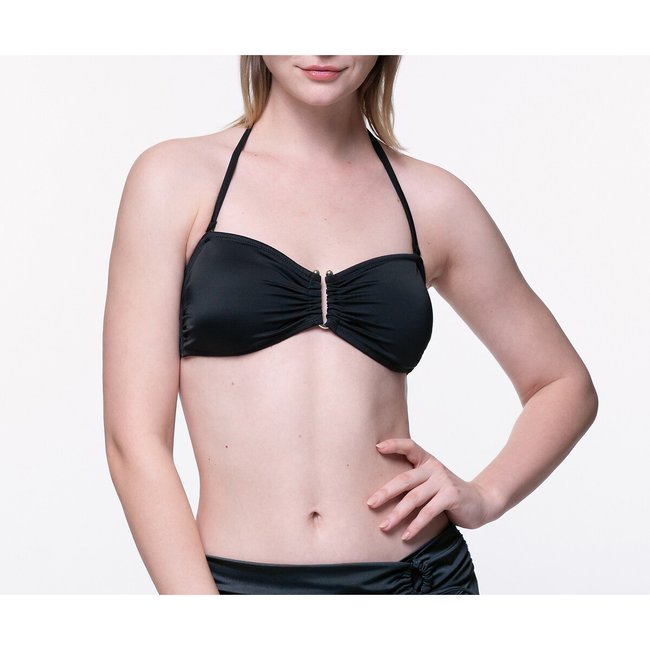 Eureka Bandeau Bikini Top black DORINA