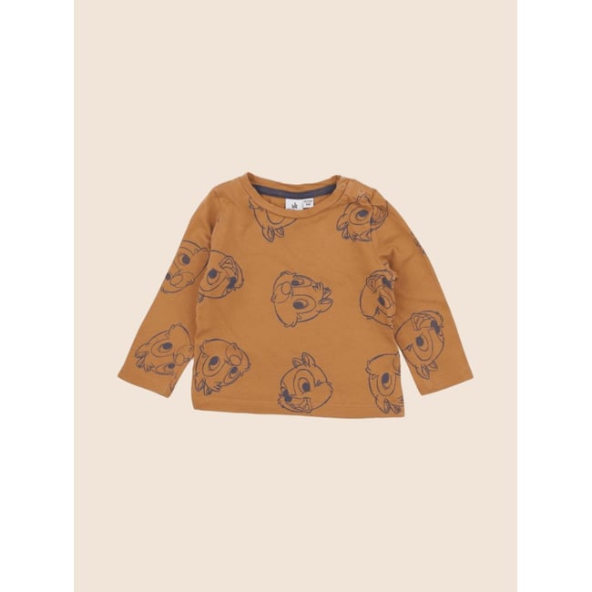 Tee-shirt - Très bon état marron <span itemprop=