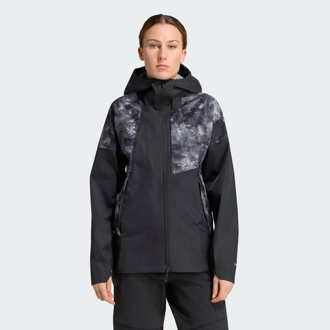 Veste Hybride Terrex Xperior 2,5 Couches Primeknit Teintée Par Pulvérisation Climaproof black <span itemprop=