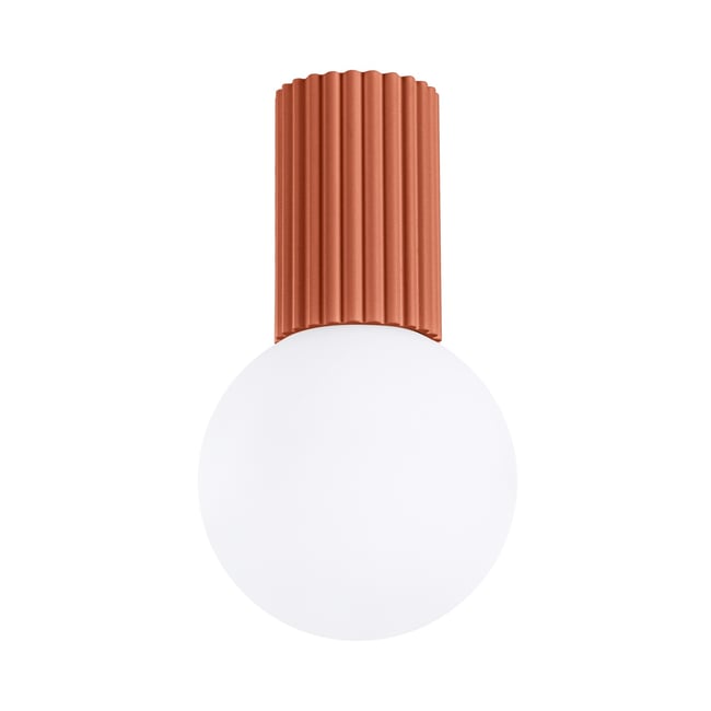 Plafonnier Aluminium Ocre Rouge G9 1 Halo Couleur rouge <span itemprop=