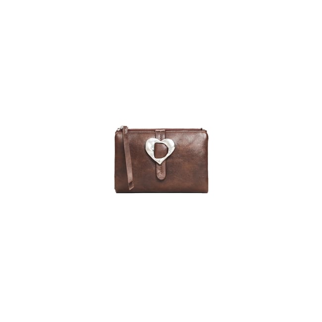 Porte-monnaie moyen marron <span itemprop=