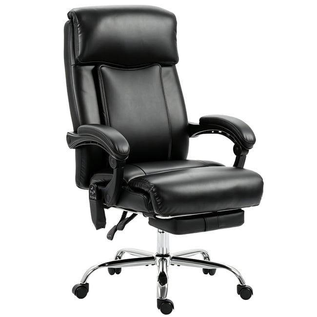 Fauteuil de bureau avec fonction massage Couleur noir, argent <span itemprop=