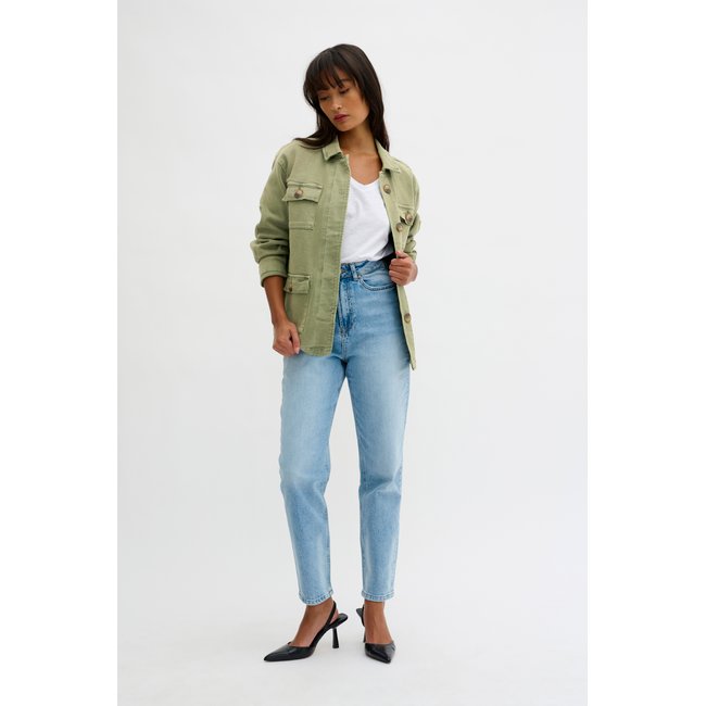 Manteau 20 vert dusty olive wash <span itemprop=