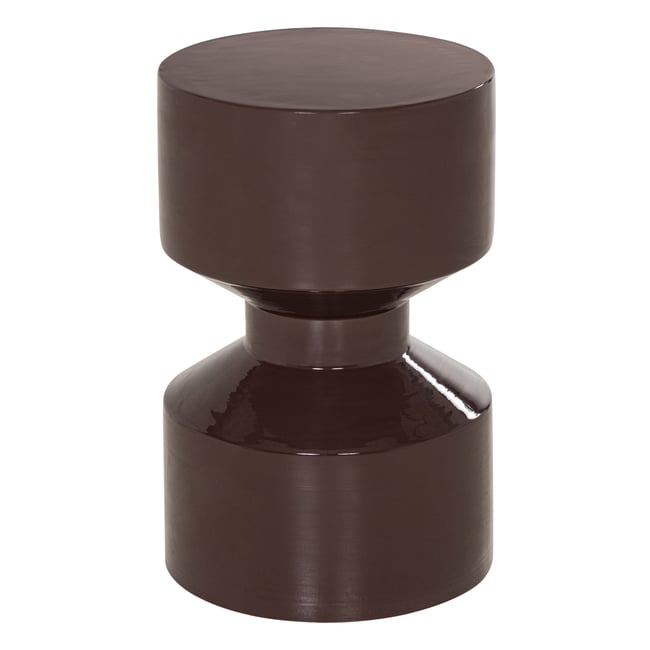 Table d’appoint en métal HIDDE Couleur brun foncé <span itemprop=