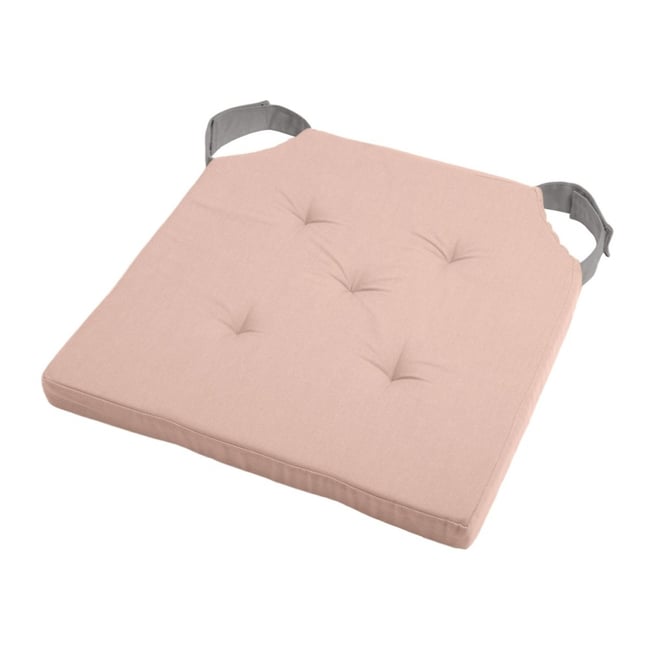 Lot de 4 galettes de chaise Duo velcro 38x38 Poudre souris v002234 <span itemprop=