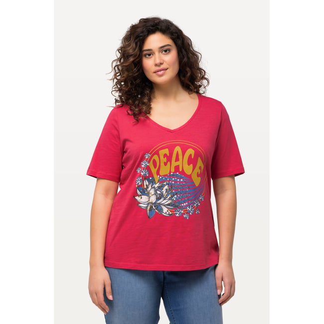 T-shirt à paillettes rose foncé <span itemprop=
