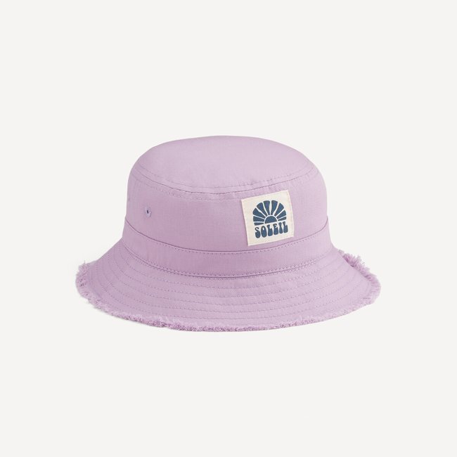 Bucket hat met uitgerafelde boord <span itemprop=