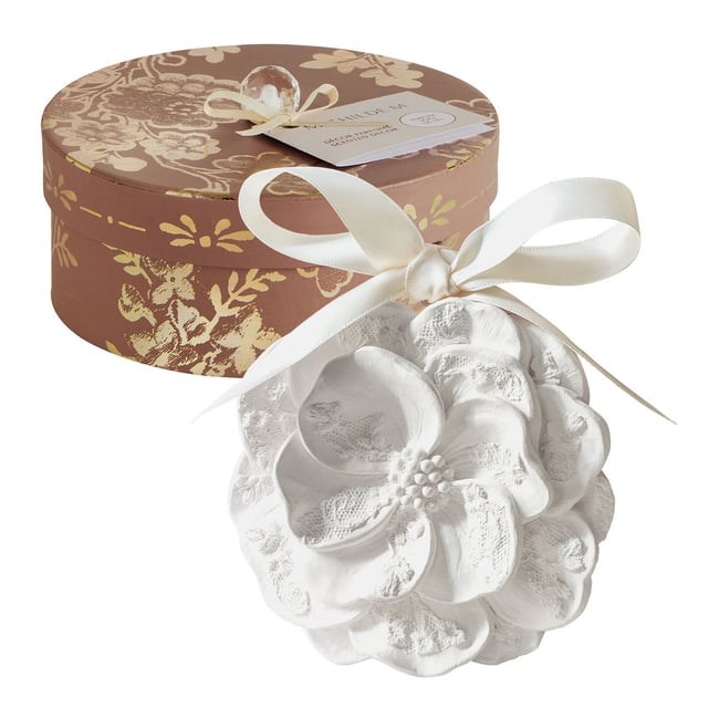 Coffret décor parfumé Voile de Lin TRÉSOR DE FLEURS Couleur rose <span itemprop=