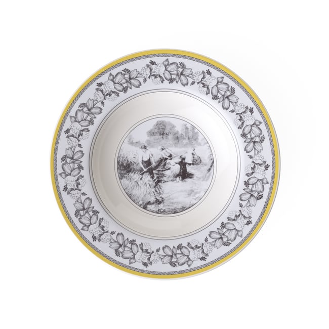 Assiette Creuse AUDUN Couleur multicolore <span itemprop=