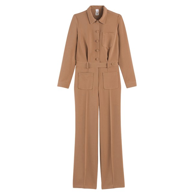 Комбинезон с длинными рукавами бежевый LA REDOUTE COLLECTIONS