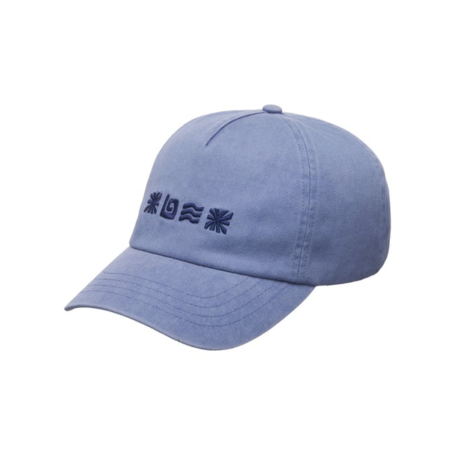 Casquette en toile HOT WEATHER bleu washed blue <span itemprop=