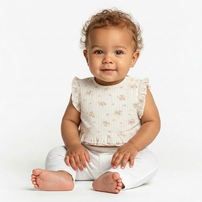 Blouse bébé - Très bon état blanc <span itemprop=