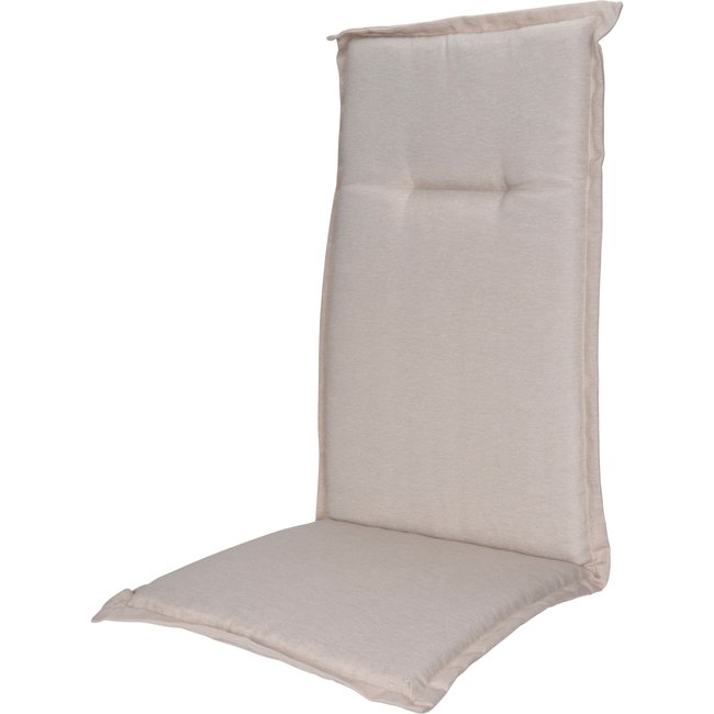Coussin pour fauteuil de jardin beige imperméable 120x50x6cm beige <span itemprop=