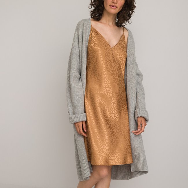 Nuisette en satin jacquard La Redoute Collections noisette La Redoute