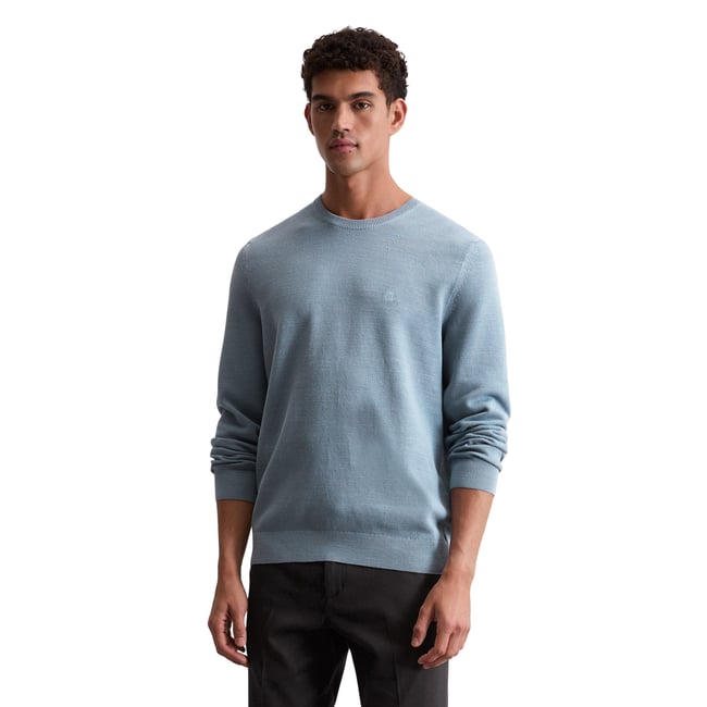 Pull-over regular en piqué de coton bio - MARC O'POLO