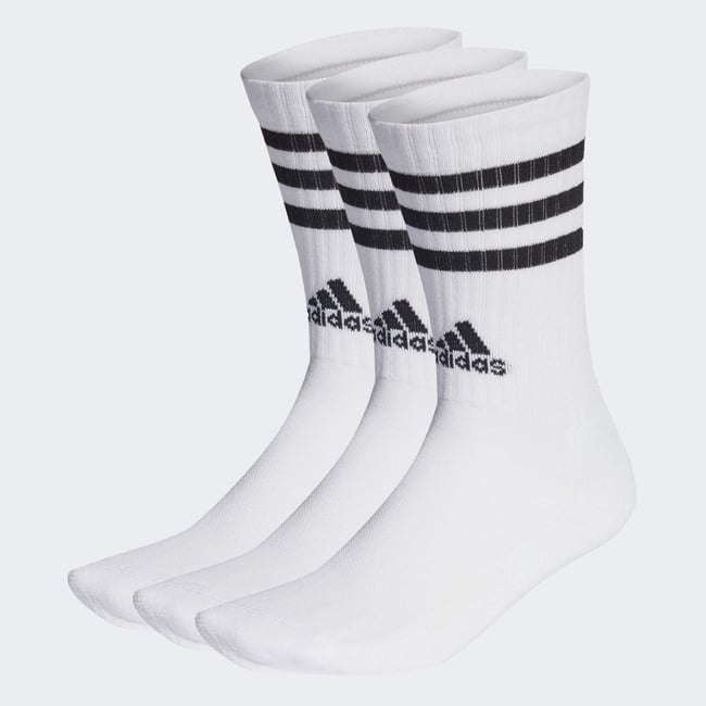 Chaussettes Matelassées 3-Stripes (3 Paires) white / black <span itemprop=