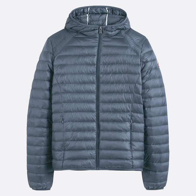Doudoune à capuche Frantz bleu <span itemprop=