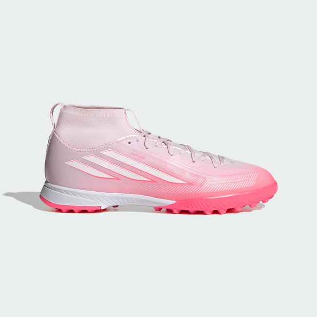Chaussure F50 Sparkfusion League Mid Cut Turf Enfants Chaussure F50 Sparkfusion League Mid Cut Turf Enfants solar turbo / cloud white / distilled pink <span itemprop=