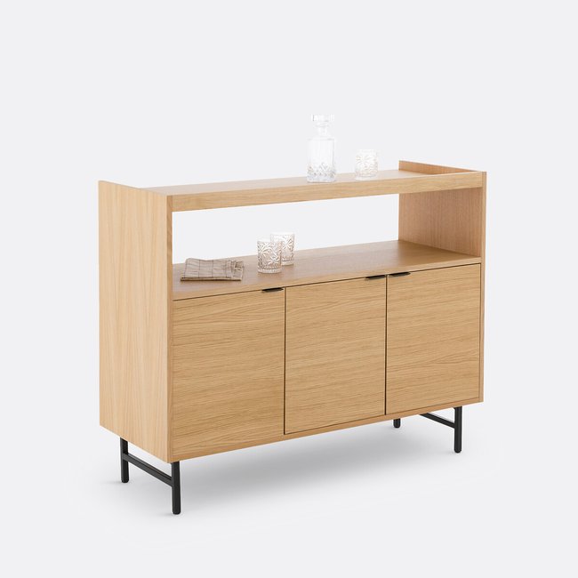 Meuble bar plaqué chêne, Volga Couleur chêne <span itemprop=
