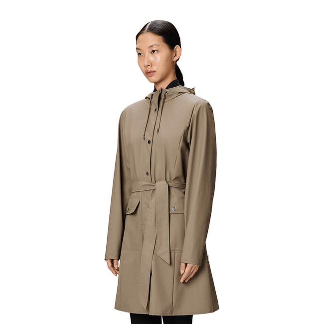 Giacca impermeabile con cintura CURVE - RAINS