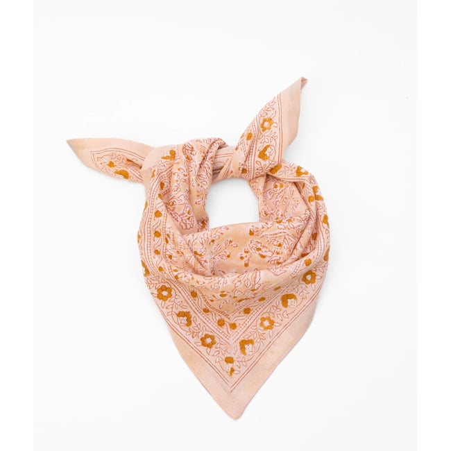 Foulard enfant en coton sarika poudre beige poudre <span itemprop=