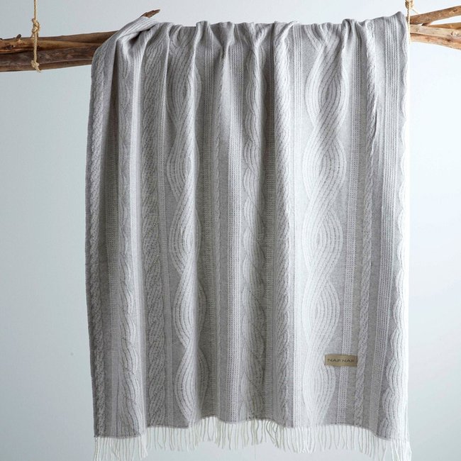 PLAID BRAID gris perle <span itemprop=