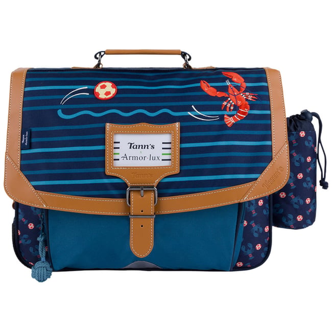Cartable bleu marine <span itemprop=