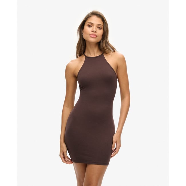 Robe courte en jersey à dos nageur - SUPERDRY