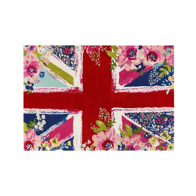 Tapis en laine tufté main ,  BLOOM KINGDOM Couleur rouge <span itemprop=