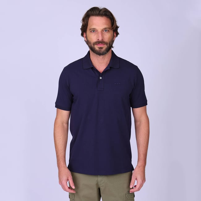 Polo Gerold bleu marine <span itemprop=