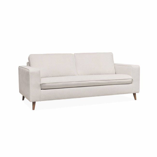 Canapé lit convertible 3 places tissu avec matelas 12cm - Fabriqué en France GUSTAVE - SWEEEK