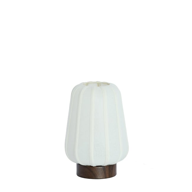 Lampe À Poser Textiles BIBURY Couleur marron foncé <span itemprop=