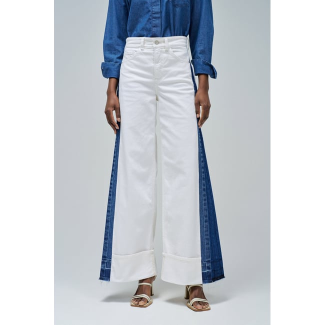 JEAN FAITH PUSH IN WIDE blanc <span itemprop=