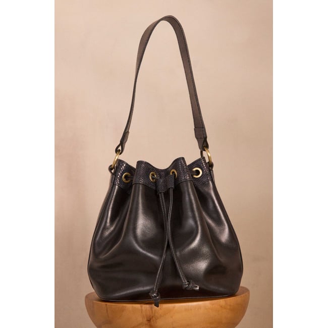 Sac seau en cuir VALENTIN - Maison 123
