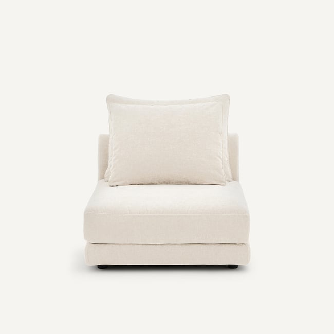 Tiberio Chenille Velvet Modular Lounge Chair - AM.PM