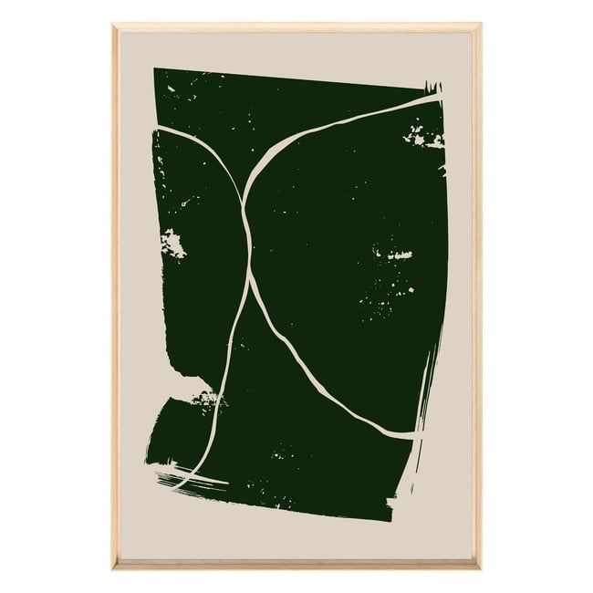 Tableau Mural Encadré Abstraction Noir Profond ABSTRAIT Couleur tableaux encadrés <span itemprop=
