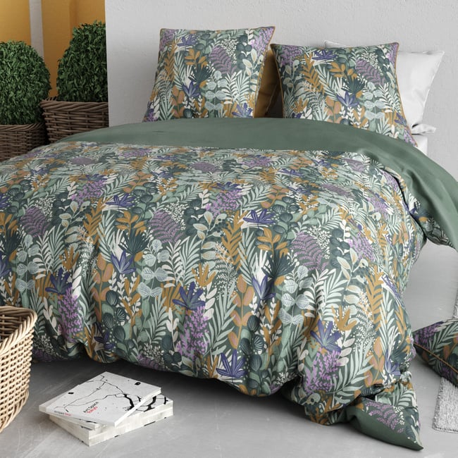 Parure housse de couette en coton imprimée, Pampa - C DESIGN HOME TEXTILE
