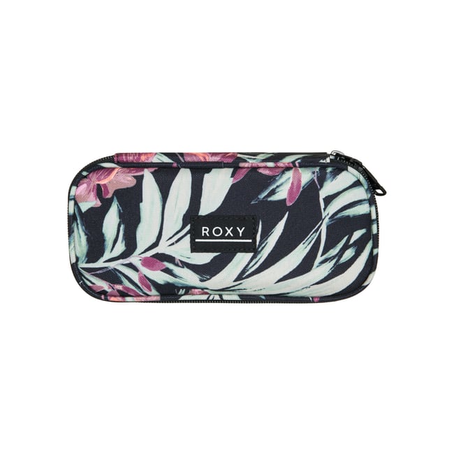 Trousse TAKE ME AWAY. noir anthracite wind swept floral <span itemprop=