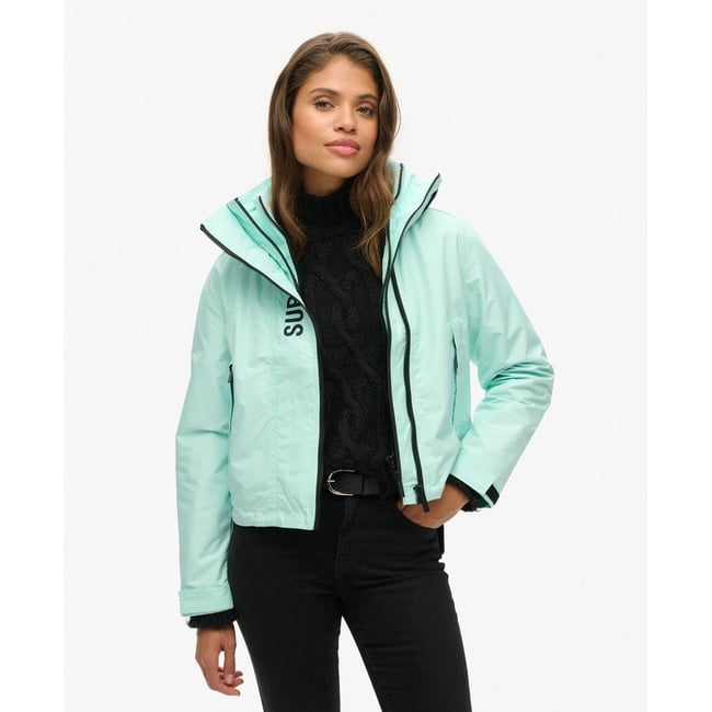 Veste à capuche brodée SD Windbreaker bleu cali <span itemprop=