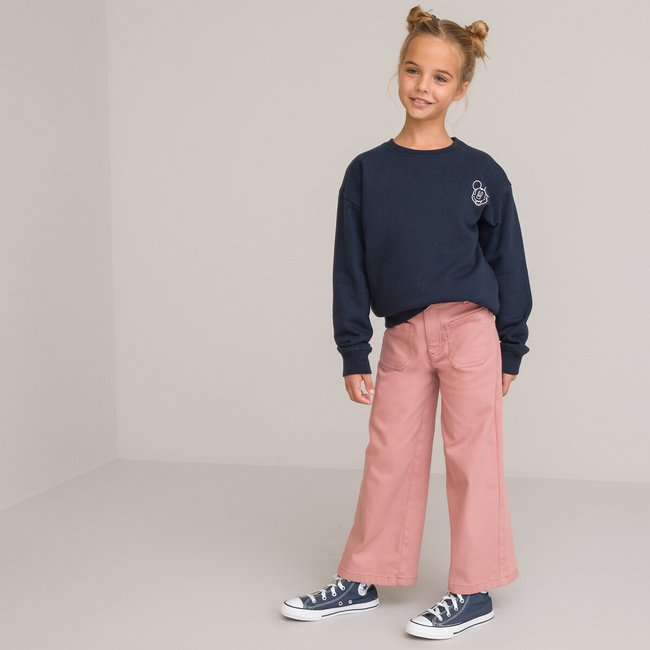 Pantalon large rose <span itemprop=